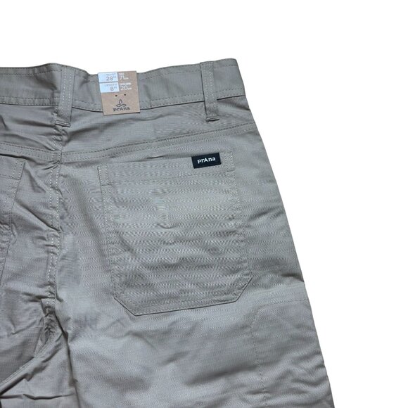 Prana Double Peak Short UPF 50+ Men's Size 28 8" inseam Sandbar New With Tags! - Picture 8 of 8